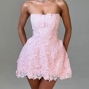 Leona Mini Dress - Blush
